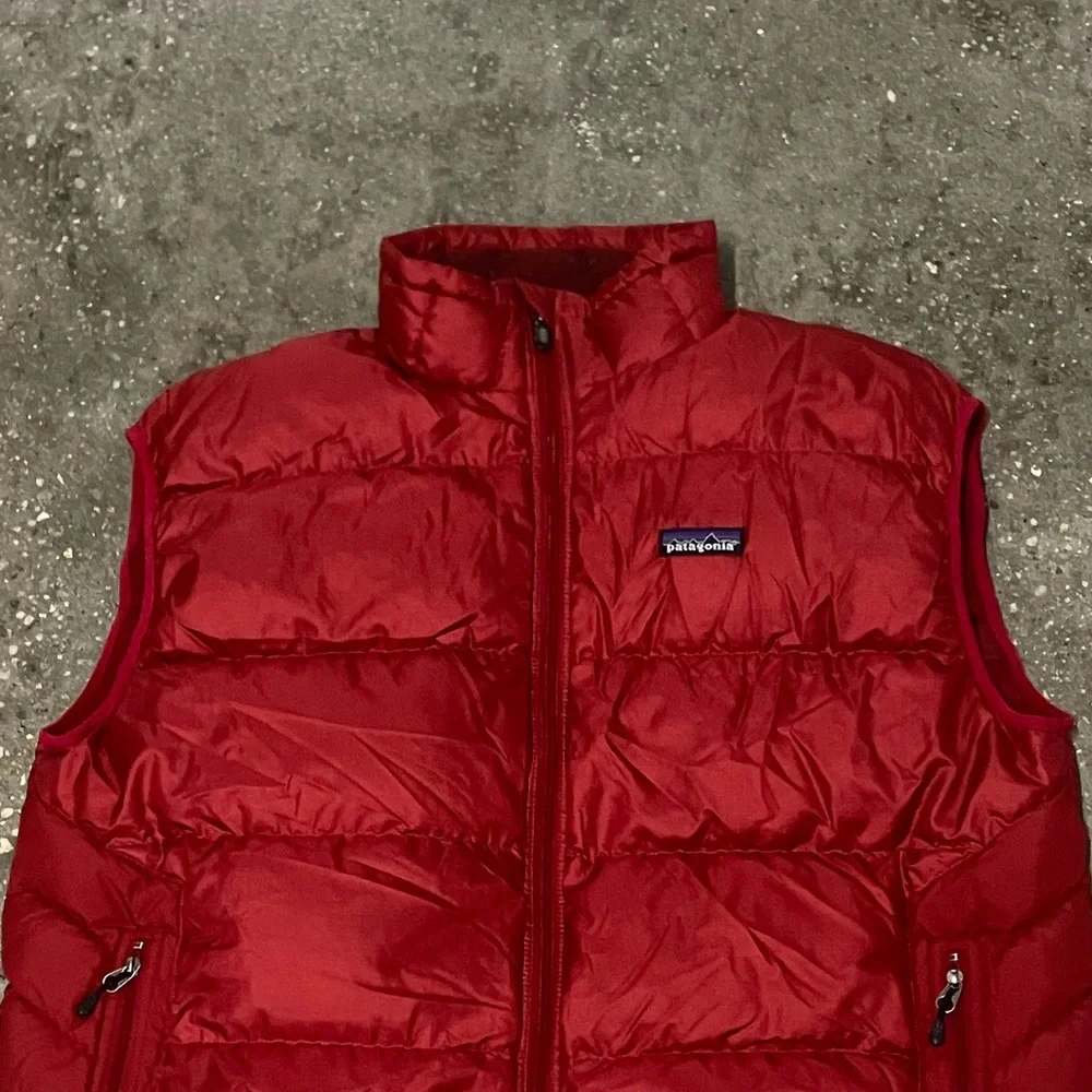 Vtg Patagonia Hi Loft Goose Down Insulated Vest Large - Picture 16 of 16